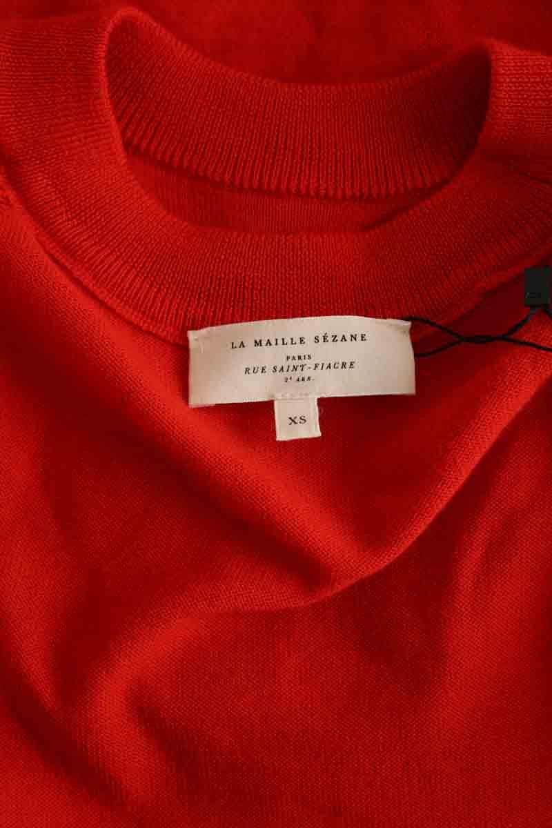 Pull Sézane Rouge en Laine