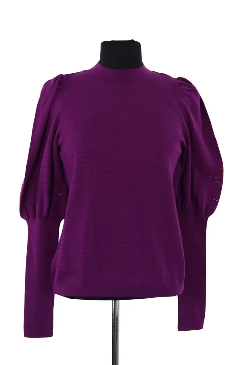 Pull Sézane Violet en Laine, taille XS - Seconde Main
