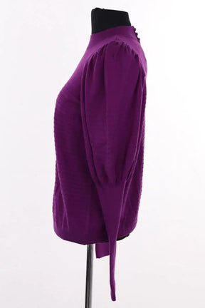 Pull Sézane Violet en Laine