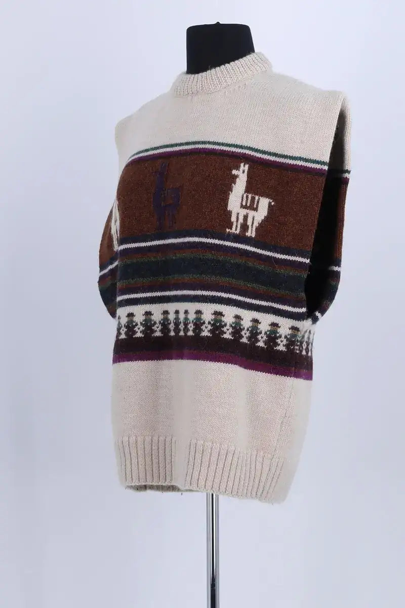 Pull Soeur Beige en Laine