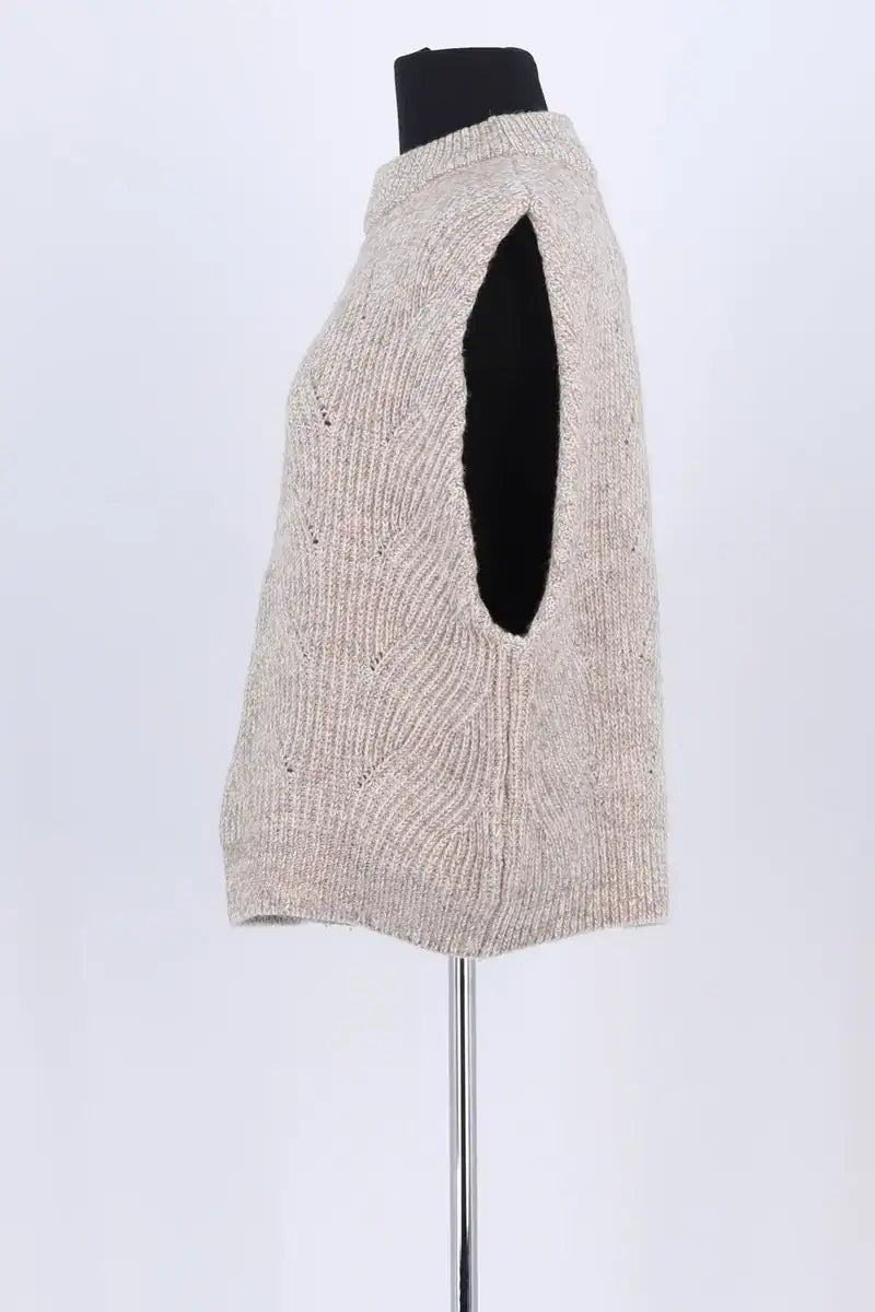 Pull Soeur Beige en Laine
