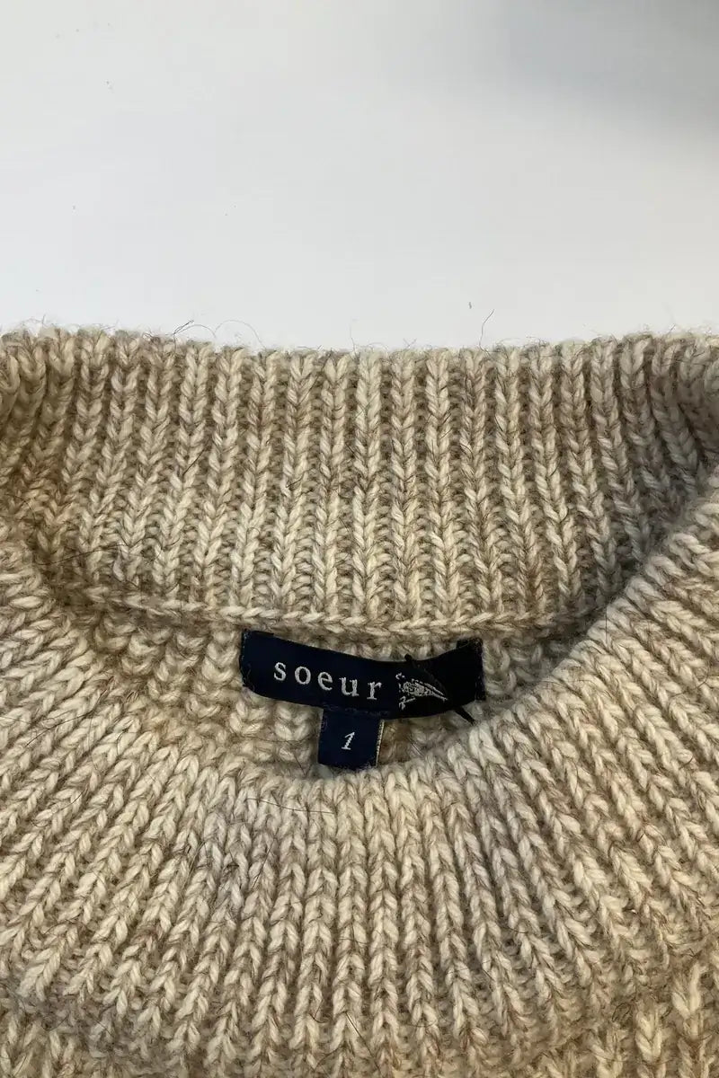 Pull Soeur Beige en Laine