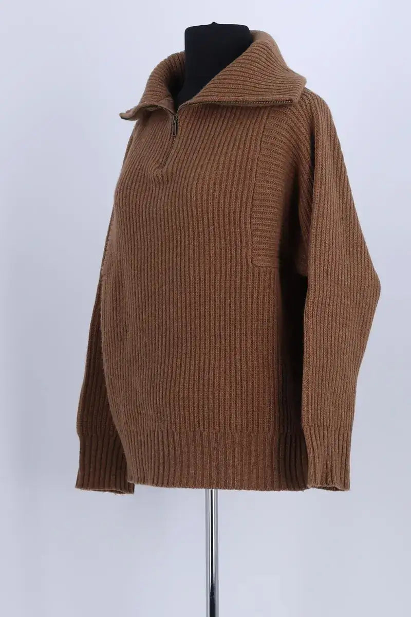 Pull Soeur Marron en Laine