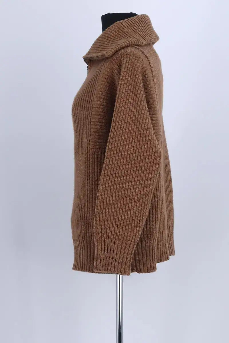Pull Soeur Marron en Laine