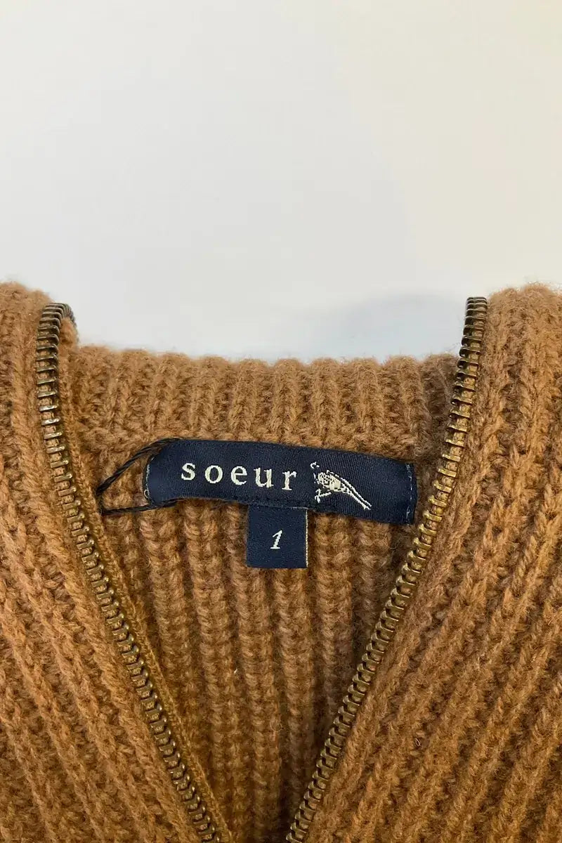 Pull Soeur Marron en Laine