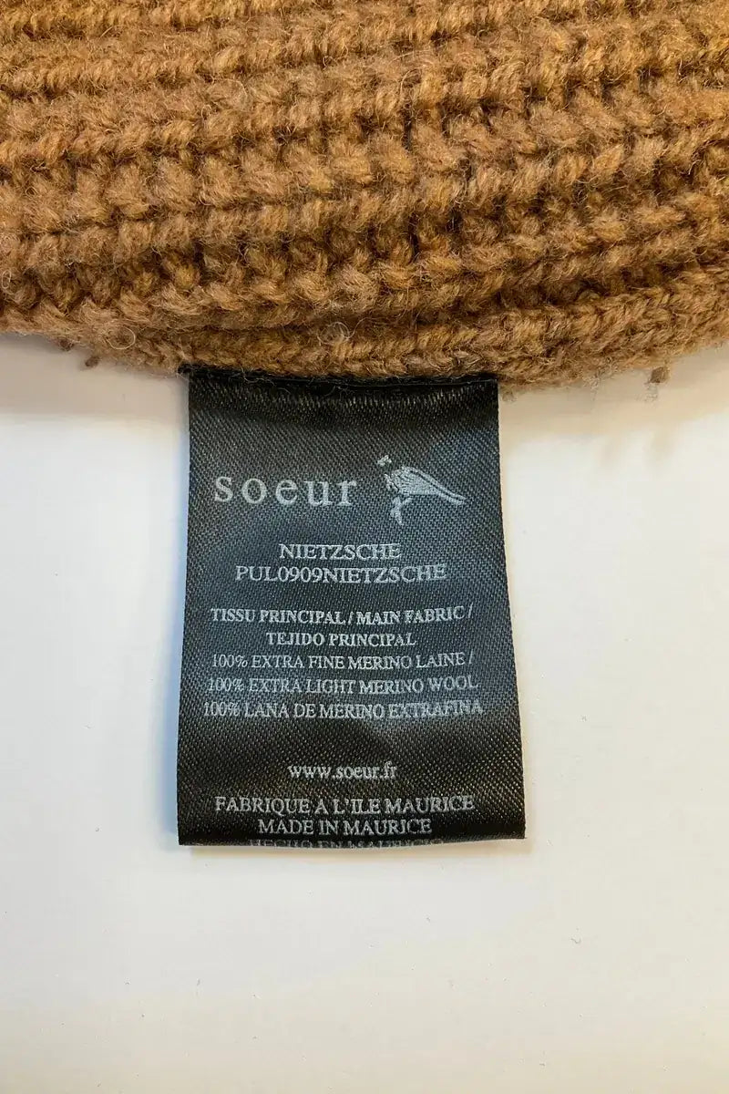 Pull Soeur Marron en Laine