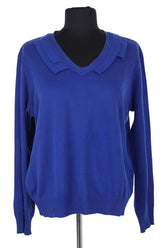 Pull Sonia Rykiel Bleu en Coton, taille M - Seconde Main