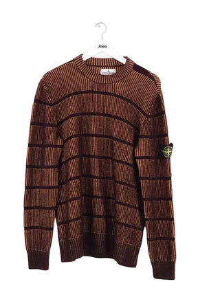 Pull Stone Island Marron en Laine, taille M - Seconde Main