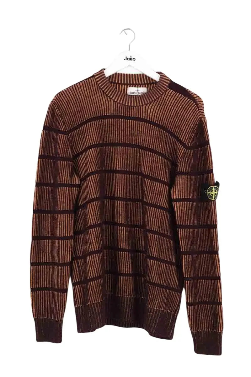 Pull Stone Island Marron en Laine, taille M - Seconde Main