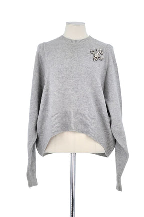 Pull The Kooples Gris en Cachemire, taille M - Seconde Main