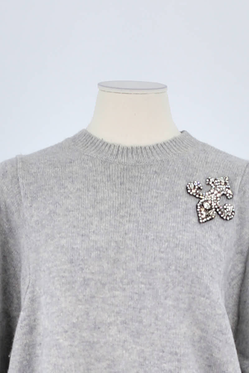 Pull The Kooples Gris en Cachemire