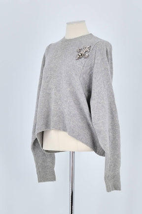 Pull The Kooples Gris en Cachemire