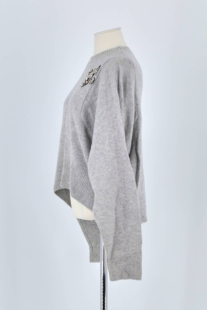 Pull The Kooples Gris en Cachemire