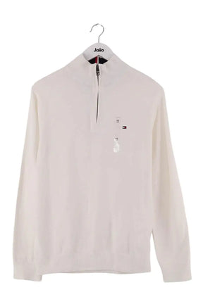 Pull Tommy Hilfiger Blanc en Coton, taille M - Seconde Main