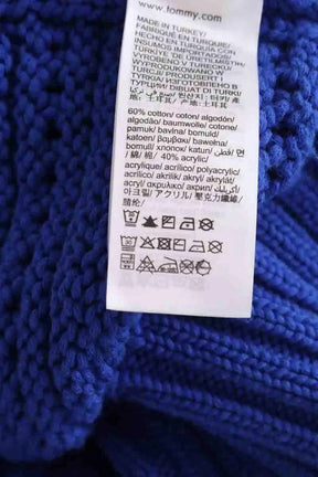 Pull Tommy Hilfiger Bleu en Coton