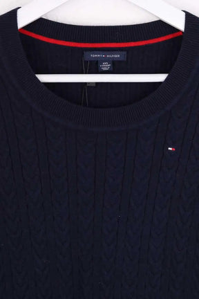Pull Tommy Hilfiger Bleu en Coton