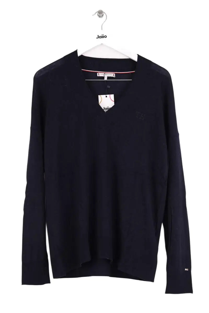 Pull Tommy Hilfiger Marine en Laine, taille M - Seconde Main