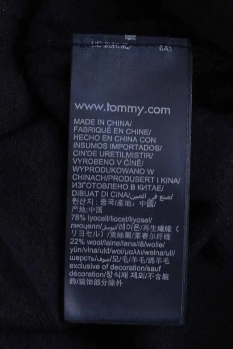Pull Tommy Hilfiger Marine en Laine