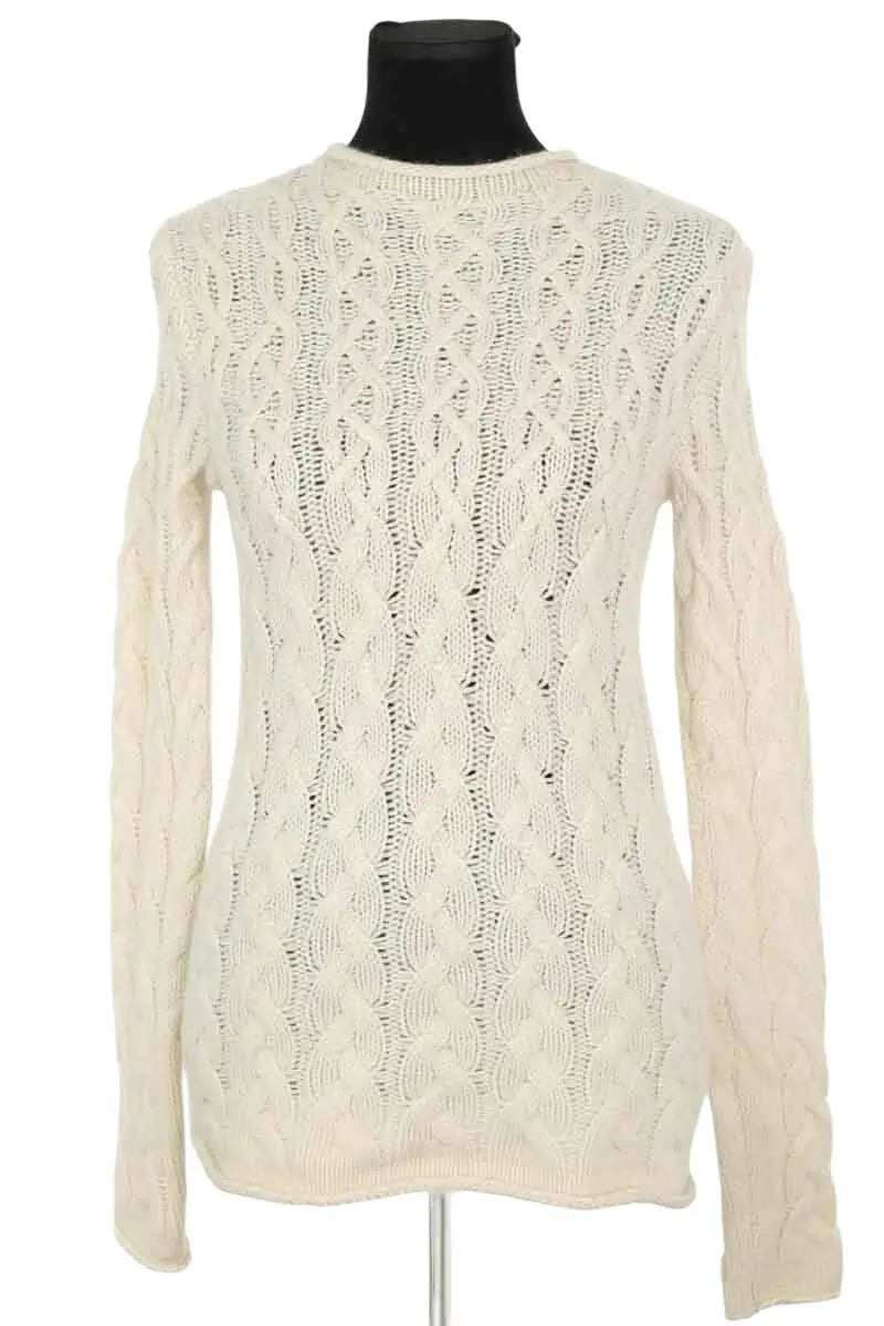 Pull Tory Burch Ecru en Cachemire, taille XS - Seconde Main