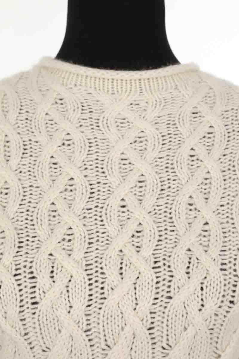 Pull Tory Burch Ecru en Cachemire
