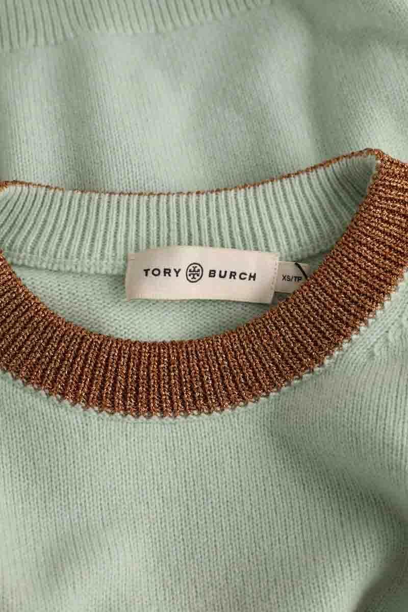 Pull Tory Burch Vert en Cachemire