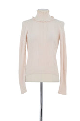 Pull Tresse Beige en Laine, taille S - Seconde Main