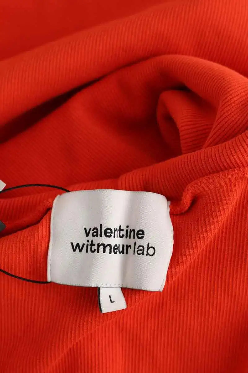 Pull Valentine Witmeur Orange en Coton
