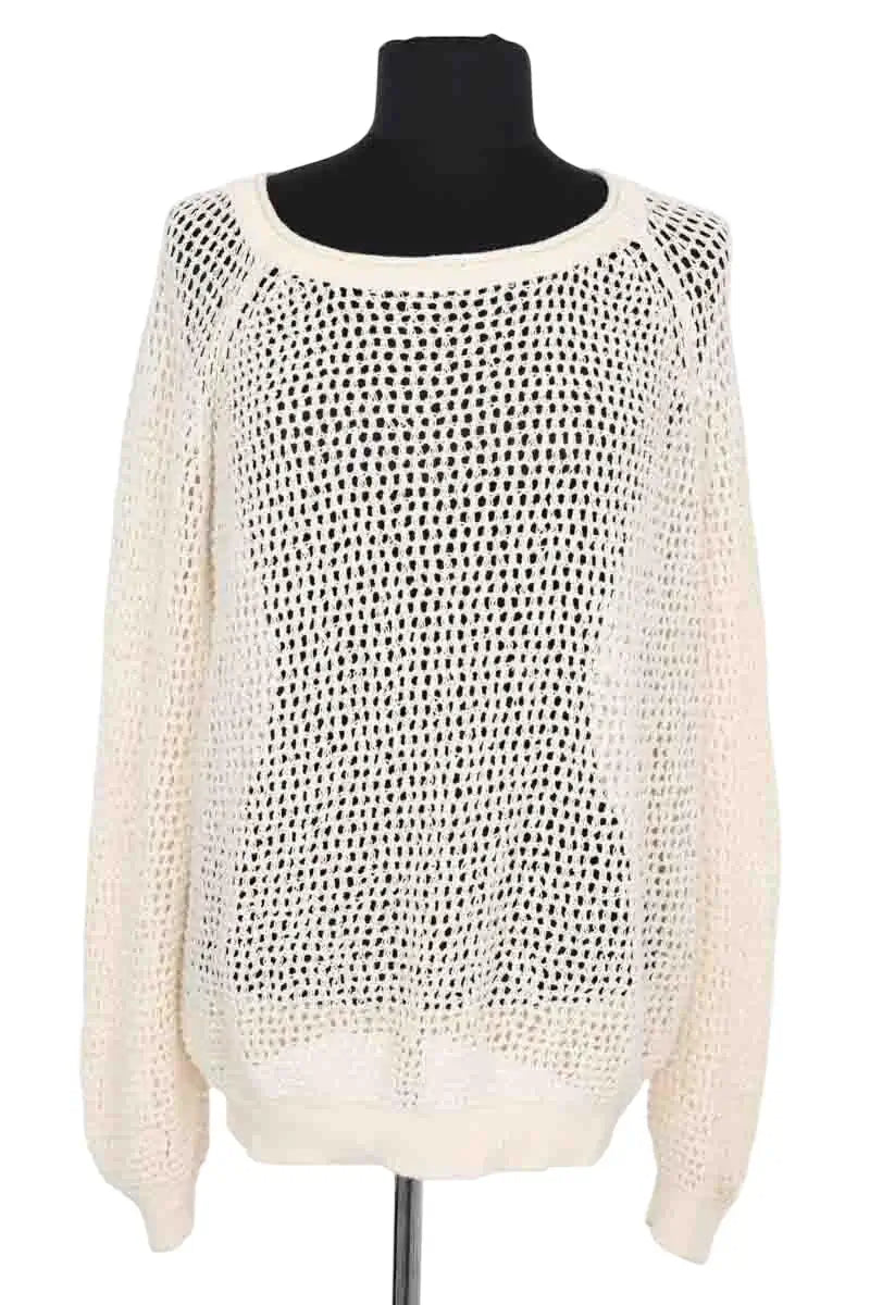 Pull Vanessa Bruno Ecru en Synthétique, taille L - Seconde Main
