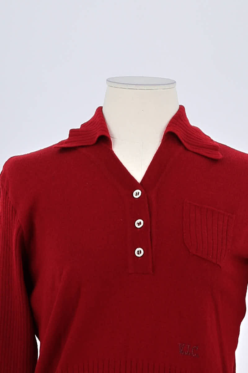 Pull Versace Rouge en Laine