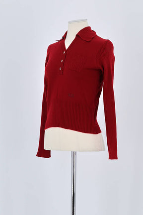 Pull Versace Rouge en Laine