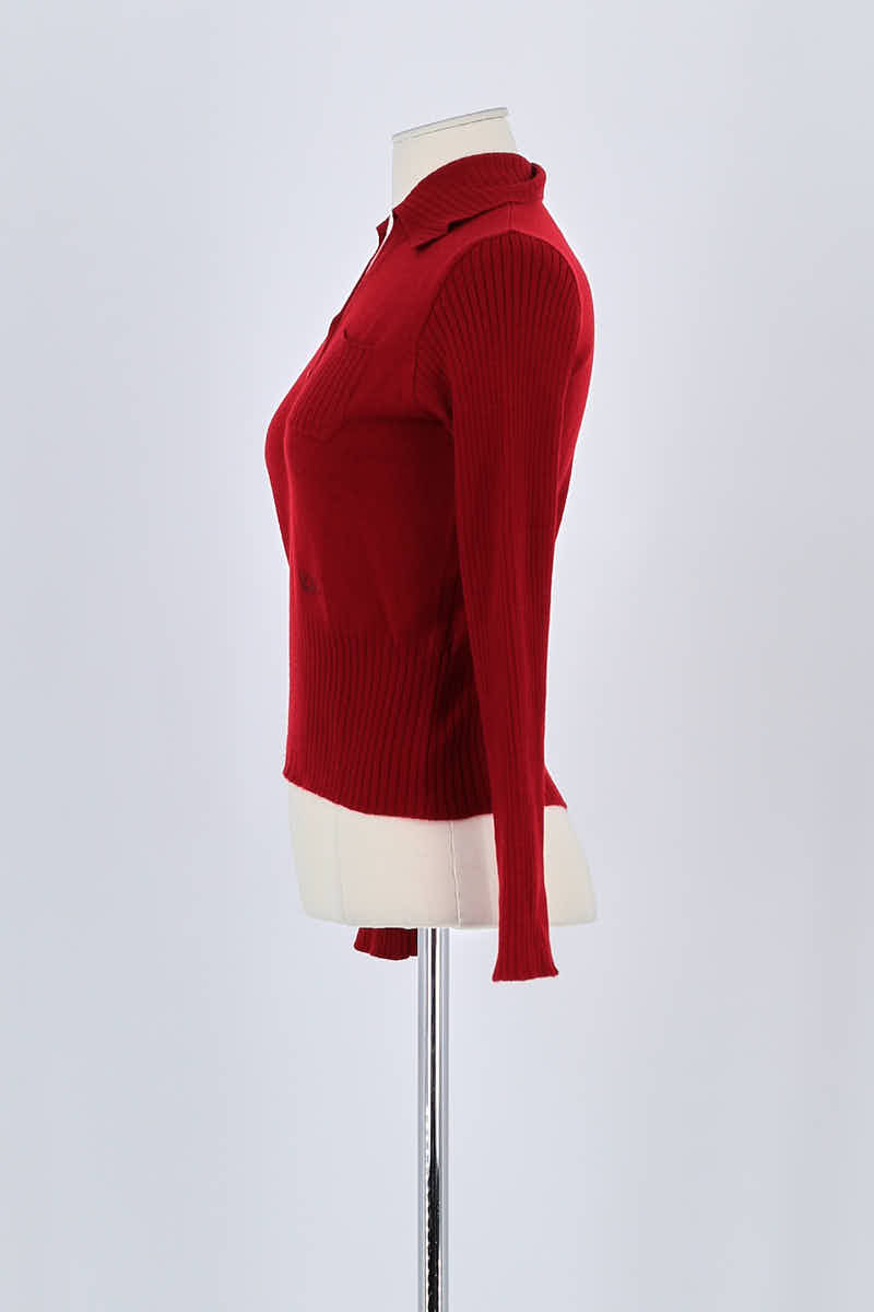 Pull Versace Rouge en Laine