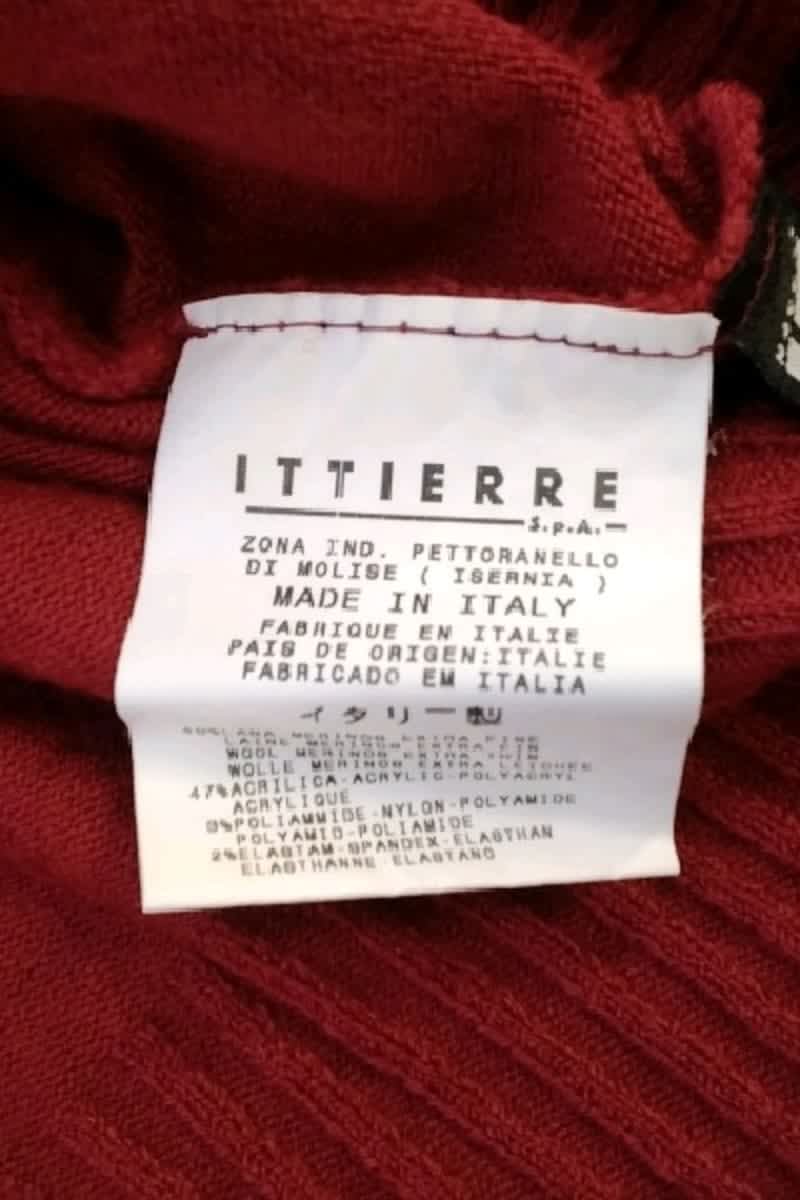 Pull Versace Rouge en Laine