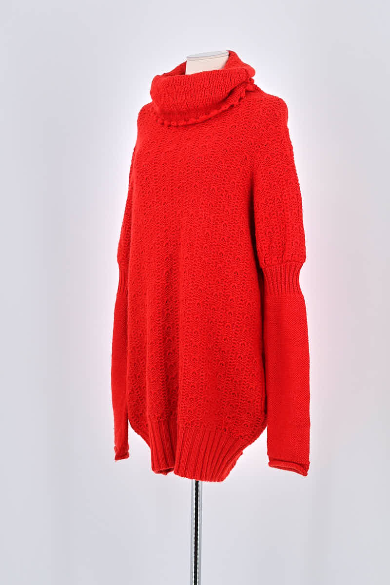Pull Yohji Yamamoto Rouge en Laine