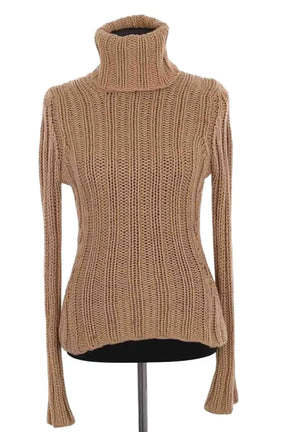 Pull Yves Saint Laurent Camel en Cachemire, taille M - Seconde Main