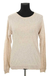 Pull Zadig & Voltaire Ecru en Cachemire, taille L - Seconde Main