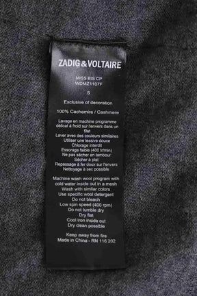 Pull Zadig & Voltaire Gris en Cachemire