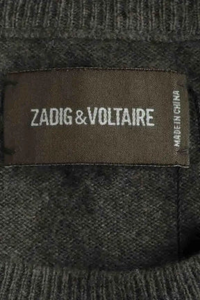 Pull Zadig & Voltaire Kaki en Cachemire