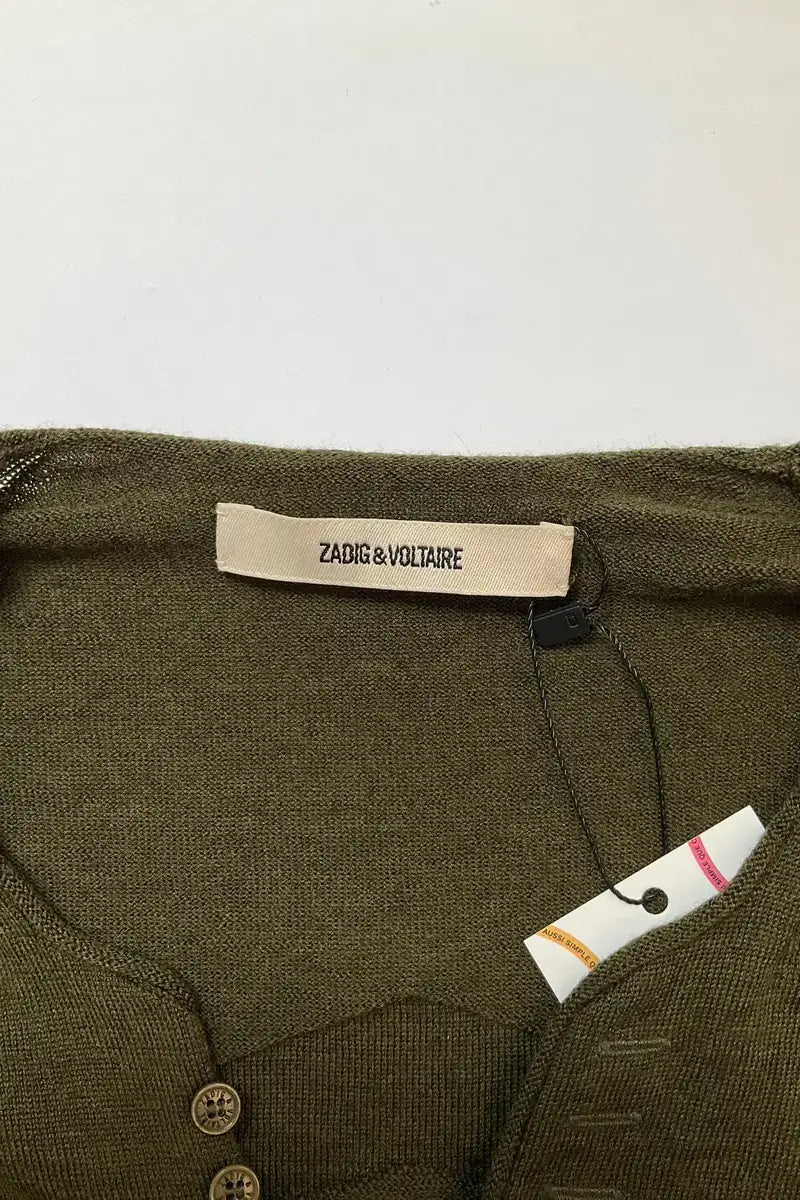 Pull Zadig & Voltaire Kaki en Laine