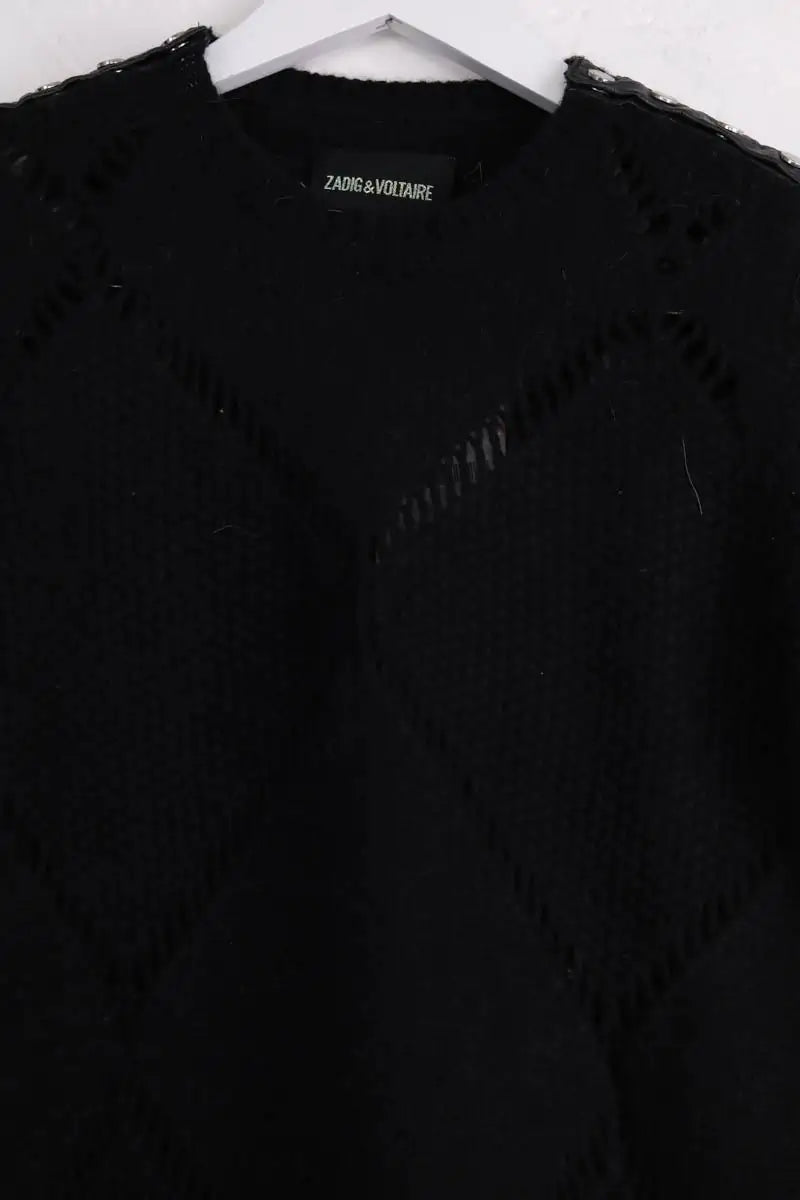 Pull Zadig & Voltaire Magot Noir en Laine
