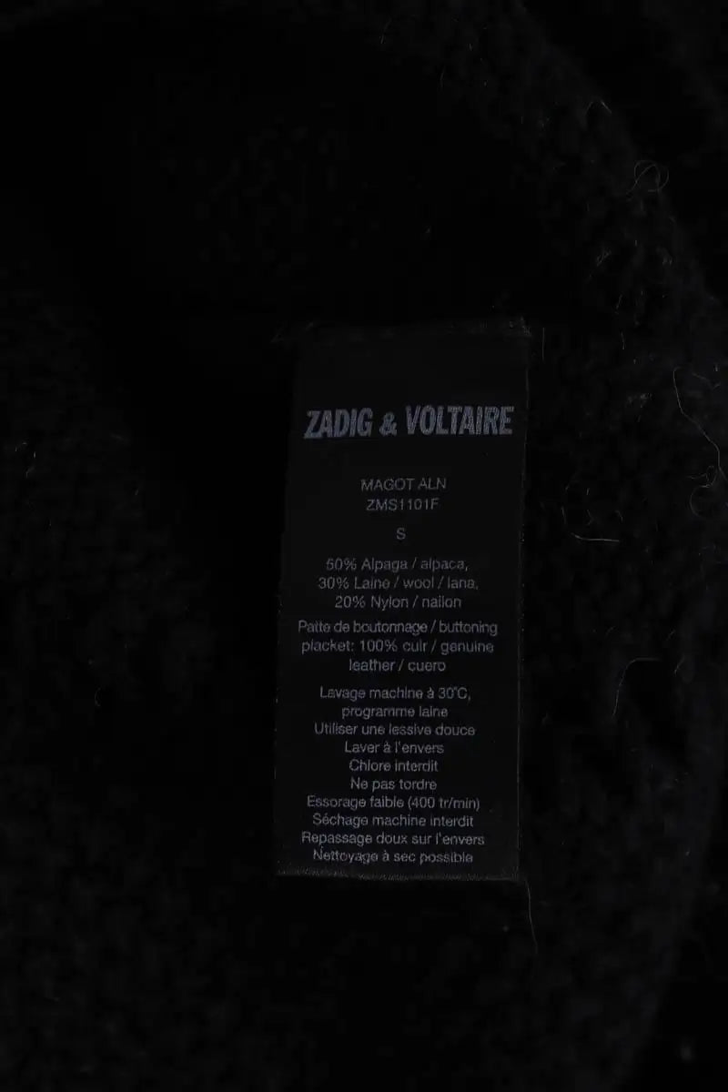 Pull Zadig & Voltaire Magot Noir en Laine