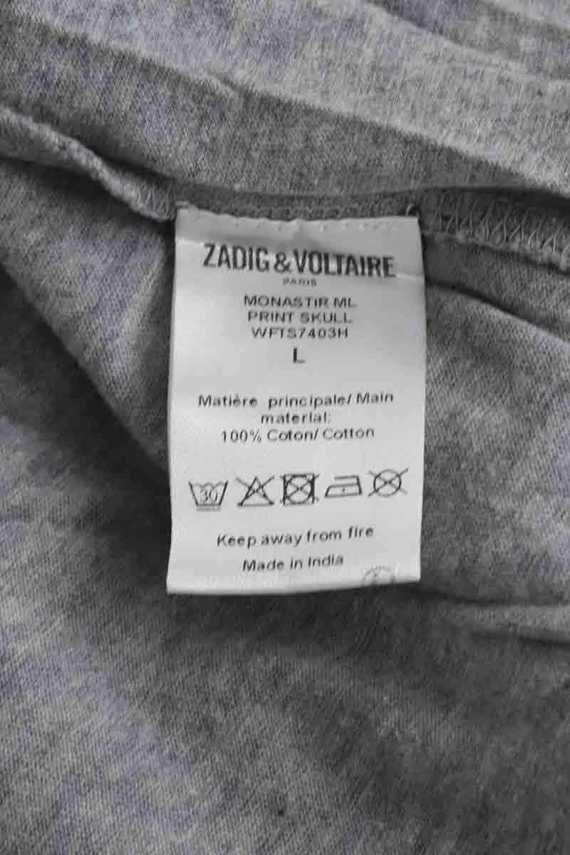Pull Zadig & Voltaire MONASTIR Gris en Coton