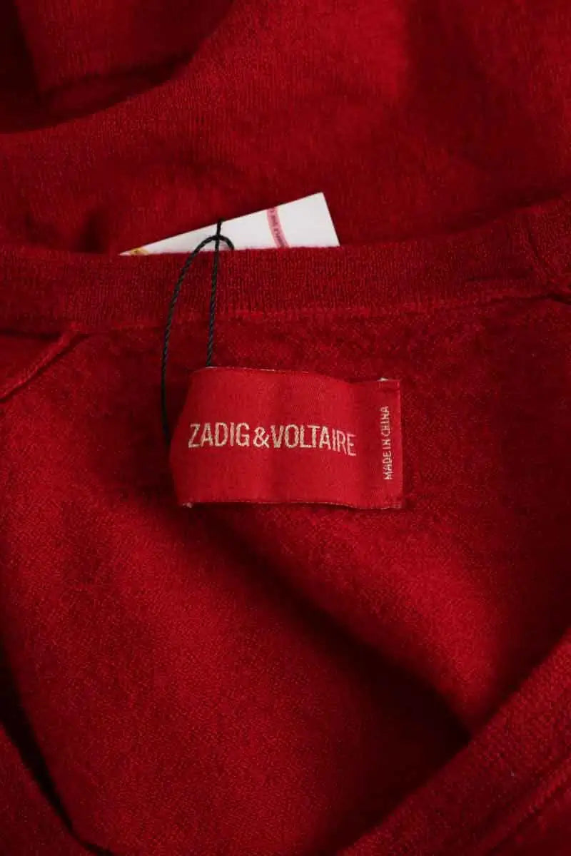 Pull Zadig & Voltaire Rina star Rouge en Laine