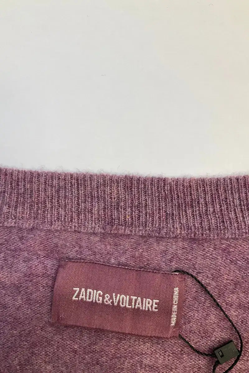 Pull Zadig & Voltaire Violet en Cachemire