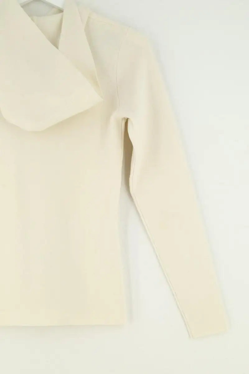 Pull zippé Sandro Blanc en Laine