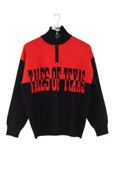 Pull zippé Sandro Marine en Viscose, taille L - Seconde Main