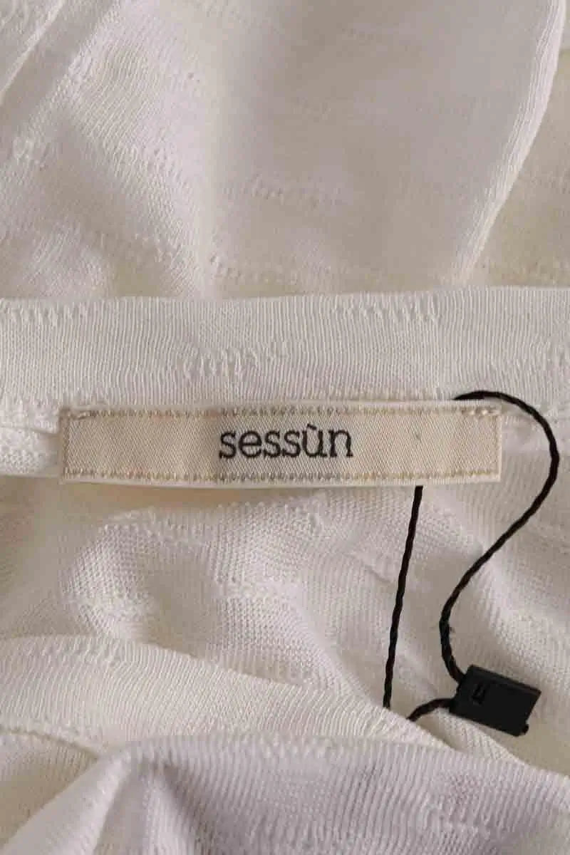 T-shirt Sessun Ecru en Synthétique