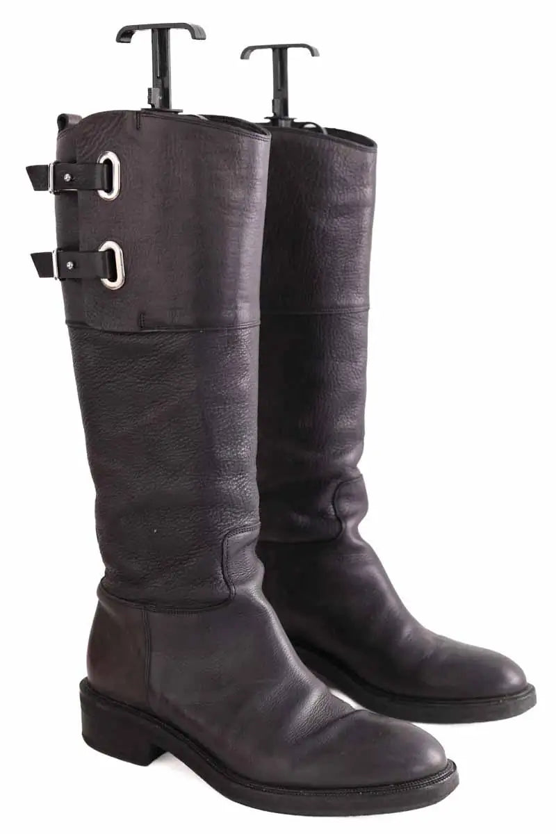 Bottes Sartore Noir en Cuir