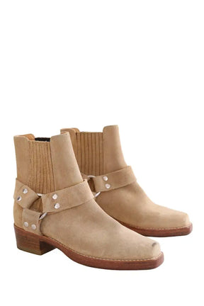 Boots RE/DONE Beige en Daim