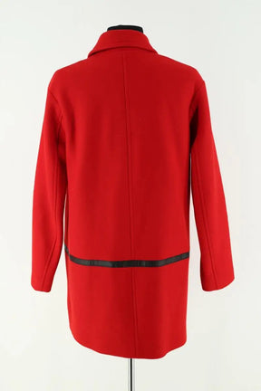 Manteau Gerard Darel Rouge en Laine
