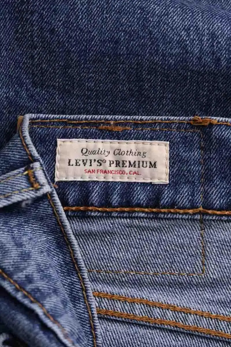 Jean droit Levi's Bleu en Coton
